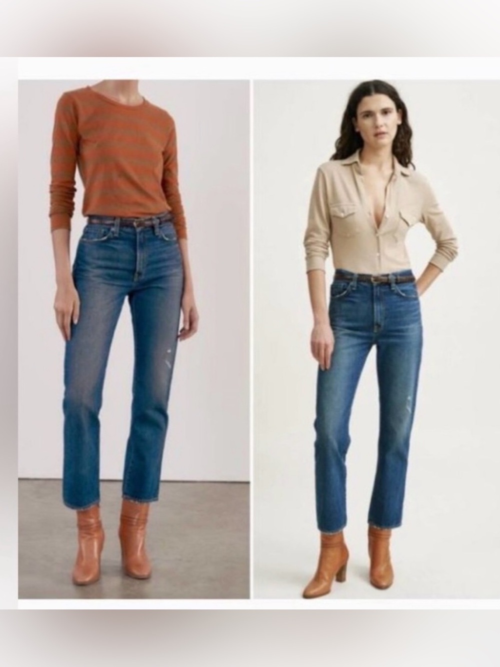 Nili Lotan Classic Wash Straight Leg Jeans - 26